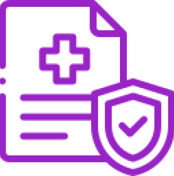 Mask group (30) Medical document icon with shield symbol.